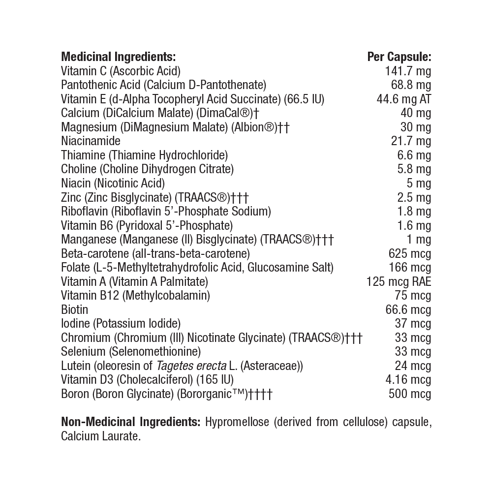 Essential Nutrients 50+