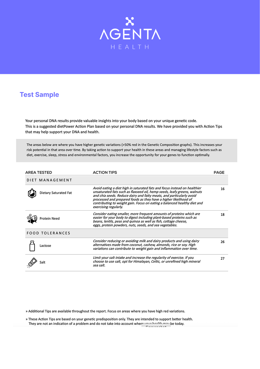 AGENTA TOTAL BLUEPRINT DNA KIT