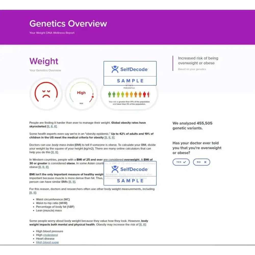 Selfdecode DNA Kit - At - Home Testing